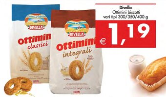 Deco Supermercati Divella Ottimini biscotti vari tipi 300/350/400 g offerta