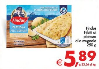 Deco Supermercati Findus Filetti di platessa alla mugnaia 250 g offerta