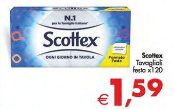 Deco Supermercati Scottex Tovaglioli festa x120 offerta