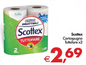 Deco Supermercati Scottex Cartaspugna Tuttofare x2 offerta