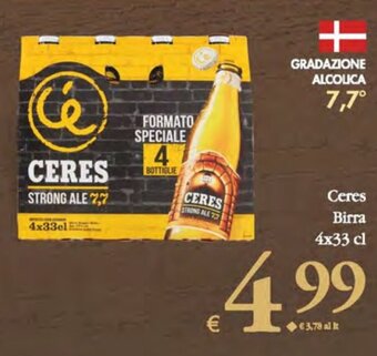 Deco Supermercati CERES Birra 4x33cl offerta