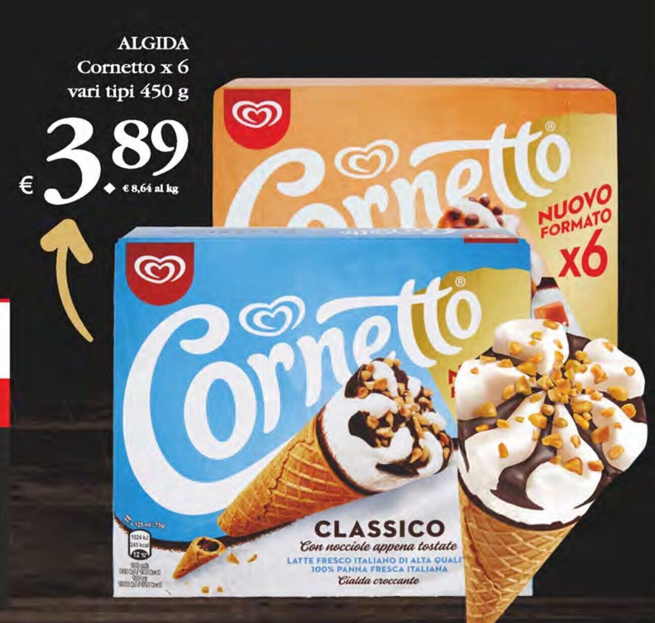 Algida Cornetto X 6 Vari Tipi 450 G Offerta Di Deco Supermercati