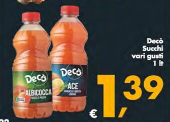 Deco Supermercati Decò Succhi vari gusti 1 lt offerta