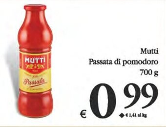 Deco Supermercati Mutti Passata di pomodoro 700 g offerta