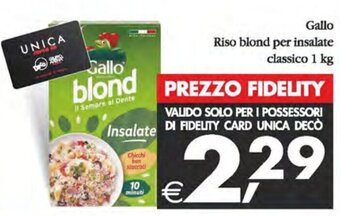 Gallo Riso blond per insalate classico 1 kg