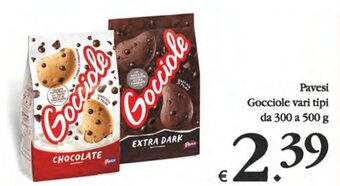 Deco Supermercati Pavesi Gocciole vari tipi da 300 a 500 g offerta