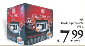 Deco Supermercati Kili Cialde Espresso x72 575 g offerta