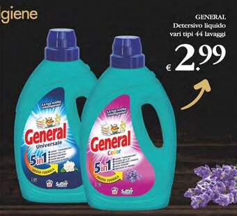 Deco Supermercati GENERAL Detersivo liquido vari tipi 44 lavaggi offerta