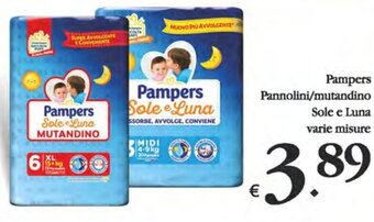 Deco Supermercati Pampers Pannolini/mutandino Sole e Luna varie misure offerta