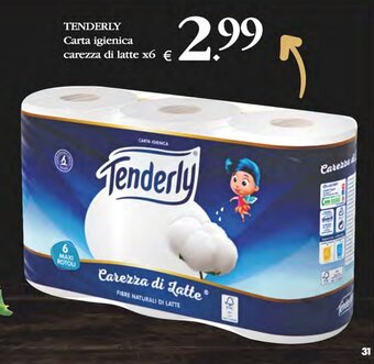 Deco Supermercati TENDERLY Carta igienica carezza di latte x6 offerta