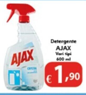 Bernava Detergente AJAX Vari tipi 600 ml offerta