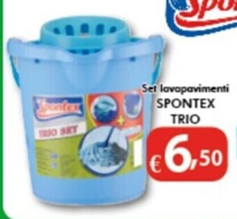 Bernava Set lavapavimenti SPONTEX TRIO offerta