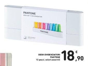 Conad DESK EVIDENZIATORI PANTONE 12 pezzi offerta