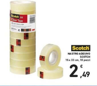 Conad NASTRO ADESIVO SCOTCH 15 x 33 cm, 10 pezzi offerta