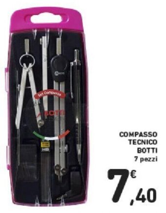 Conad COMPASSO TECNICO BOTTI 7 pezzi offerta