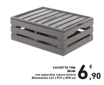 Conad CASSETTA TINA BA MA L41 x P31 x H15 cm offerta