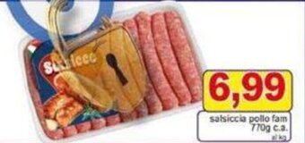 Pewex salsiccia pollo fam 770g c.a. offerta