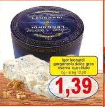 igor leonardi gorgonzola dolce gran riserva cucchiaio