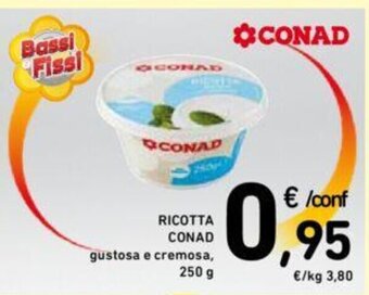 Conad RICOTTA CONAD 250 g offerta