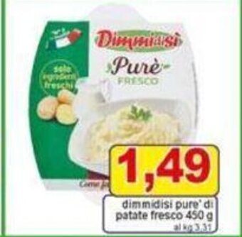 Pewex dimmidisi pure di patate fresco 450 g offerta