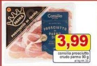 Pewex consilia prosciutto crudo parma 90 g offerta