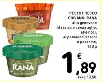 Conad PESTO FRESCO GIOVANNI RANA 140 g offerta