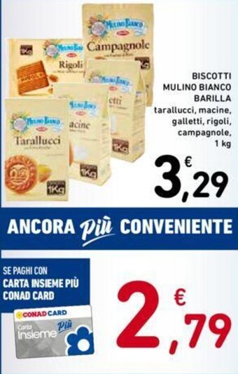 Conad BISCOTTI MULINO BIANCO BARILLA 1 kg offerta