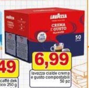 Pewex lavazza cialde crema e gusto compostabili 50 pz offerta