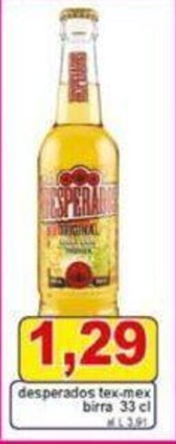 Pewex desperados tex-mex birra 33 cl offerta