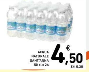 Conad ACQUA NATURALE SANT'ANNA 50 cl x 24 offerta