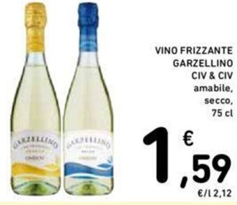 Conad VINO FRIZZANTE GARZELLINO CIV & CIV amabile, secco, 75 cl offerta