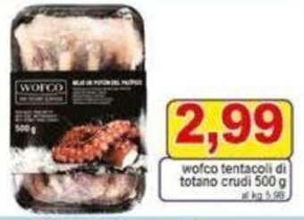 wofco tentacoli di totano crudi 500 g