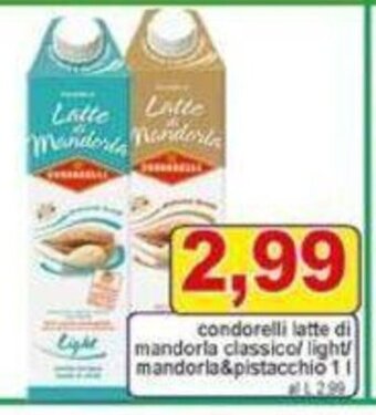 Pewex condorelli latte di mandorla classical light/ mandorla&pistacchio 1 l offerta