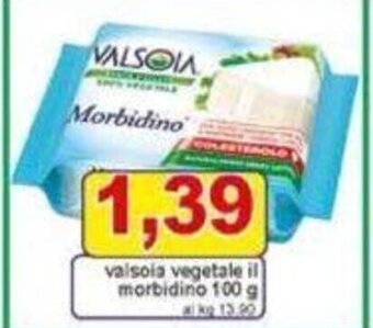 Pewex valsoia vegetale il morbidino 100 g offerta