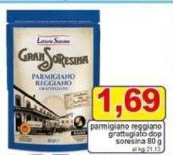 Pewex parmigiano reggiano grattugiato dop soresina 80 g offerta