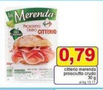 Pewex citterio merenda prosciutto crudo 30g offerta