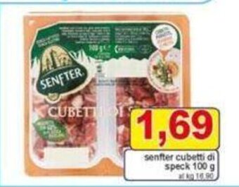 Pewex senfter cubetti di speck 100 g offerta