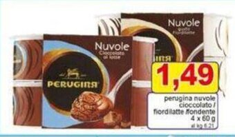 Pewex perugina nuvole cioccolato/ fiordilatte fondente 4 x 60 g offerta