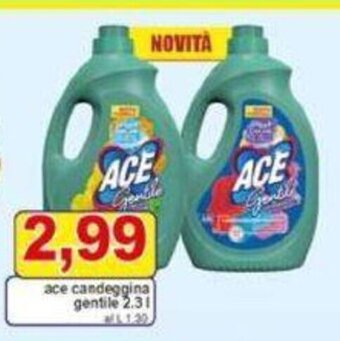 Pewex ace candeggina gentile 2.3 l offerta