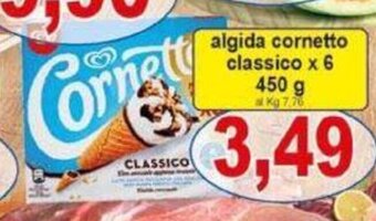 Pewex algida cornetto classico x 6 450 g offerta
