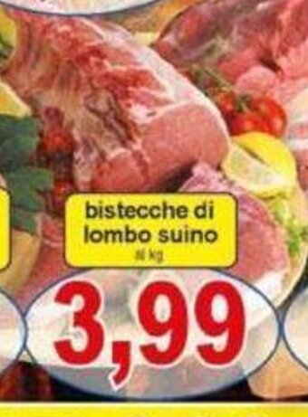 Pewex bistecche di lombo suino offerta