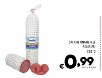 Il Centesimo SALAME UNGHERESE BOMBIERI L'ETTO offerta