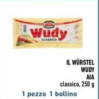 Conad IL WÜRSTEL WUDY AIA 250 g offerta