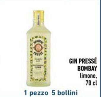 Conad GIN PRESSE BOMBAY limone, 70 cl offerta
