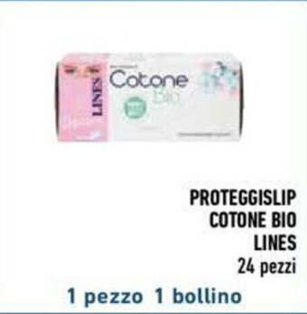 Conad PROTEGGISLIP COTONE BIO LINES 24 pezzi offerta