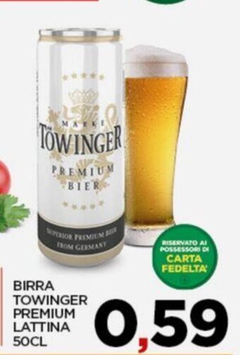 Interspar BIRRA TOWINGER PREMIUM LATTINA 50CL offerta