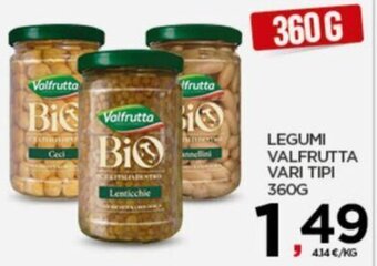 Interspar LEGUMI VALFRUTTA VARI TIPI 360G offerta