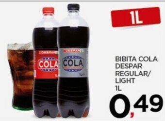 Interspar BIBITA COLA DESPAR REGULAR/ LIGHT 1L offerta