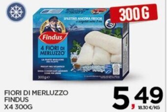 Interspar FIORI DI MERLUZZO FINDUS X4 300G offerta