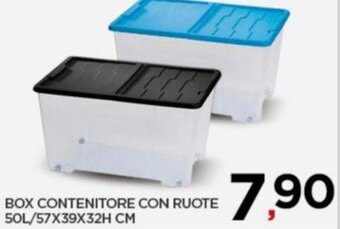 Interspar BOX CONTENITORE CON RUOTE 50L/57X39X32H CM offerta